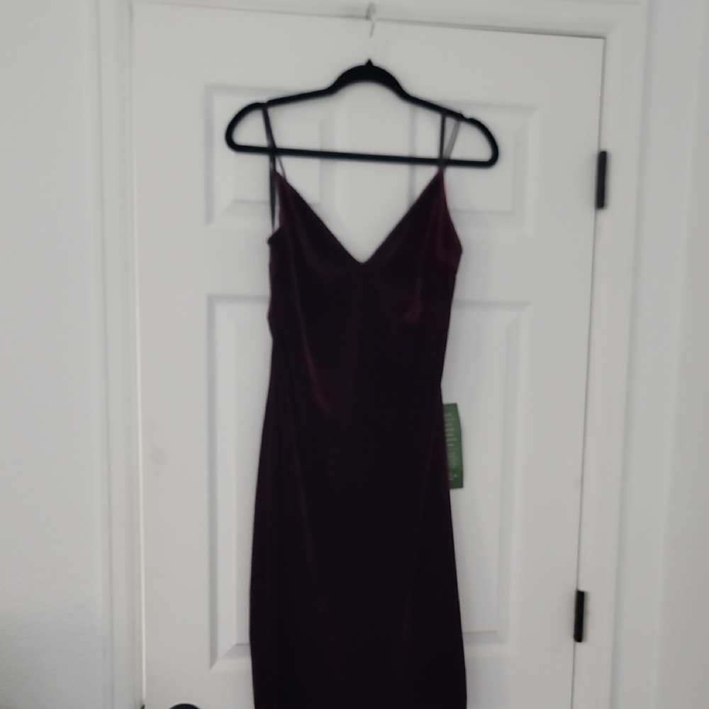 B. Smart Deep Purple Backless Dress